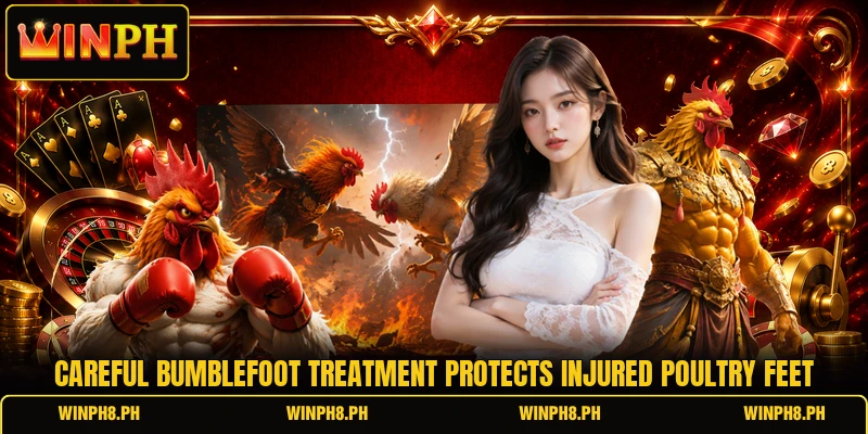 Careful bumblefoot treatment protects injured poultry feet Careful bumblefoot treatment protects injured poultry feet