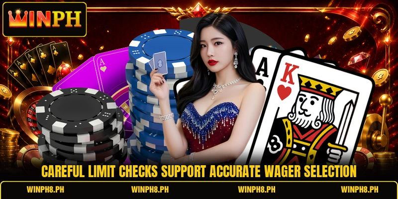 Careful limit checks support accurate wager selection