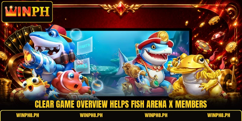 Clear game overview helps Fish Arena X members Clear game overview helps Fish Arena X members