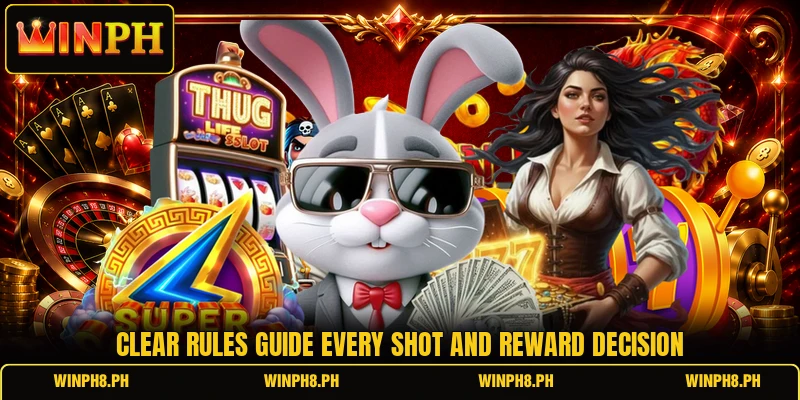 Clear rules guide every shot and reward decision