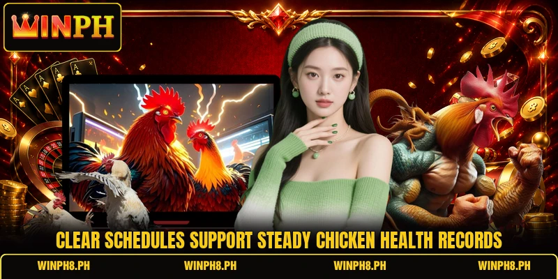 Clear schedules support steady chicken health records Clear schedules support steady chicken health records