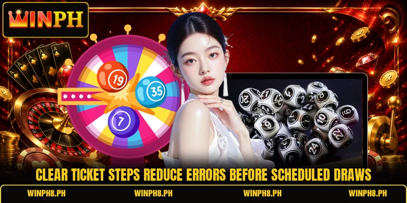Clear ticket steps reduce errors before scheduled draws Clear ticket steps reduce errors before scheduled draws