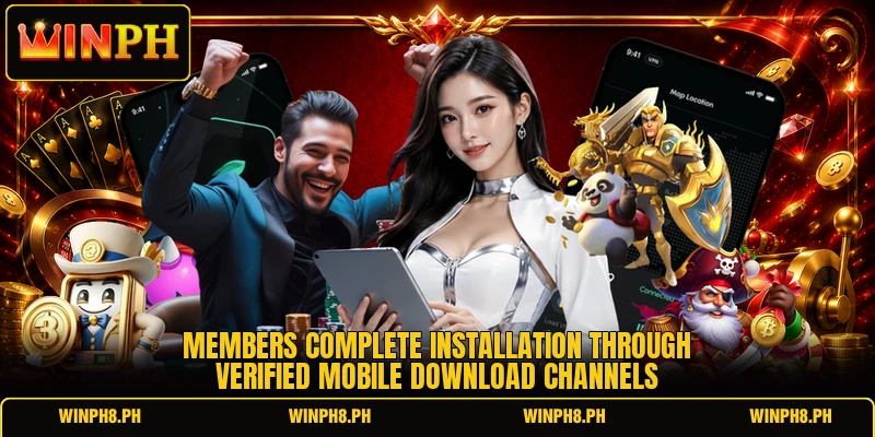 Members complete installation through verified mobile download channels Members complete installation through verified mobile download channels