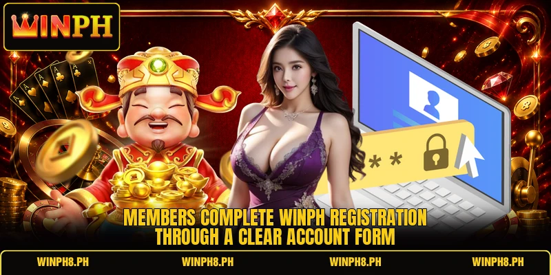 Members complete WINPH registration through a clear account form