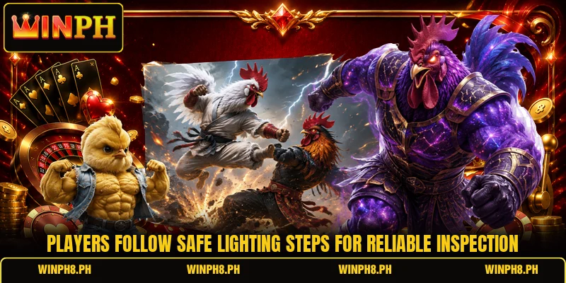 Players follow safe lighting steps for reliable inspection Players follow safe lighting steps for reliable inspection