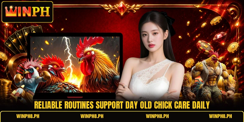 Reliable routines support day old chick care daily