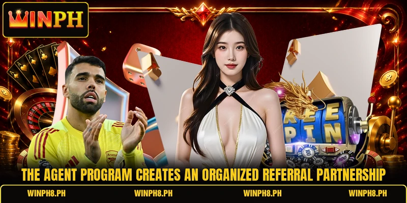 The agent program creates an organized referral partnership The agent program creates an organized referral partnership